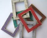1) 5x7  Colored Barnwood Style Picture Photo Frame with Glass (...7 Colors To Choose From...)