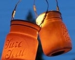 Mason Jar Lantern Set--Two Different Lanterns