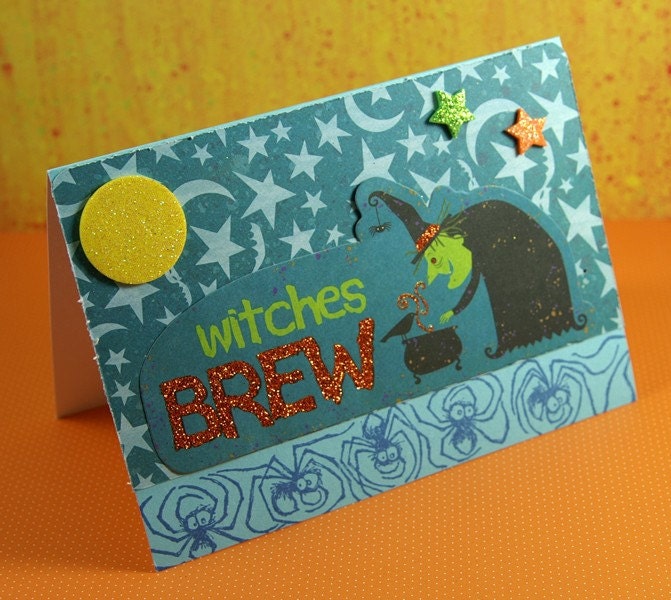 Witches Brew Halloween Greeting Card