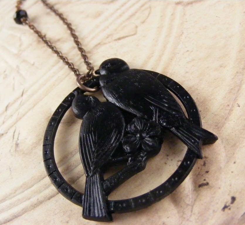 Black Birds Necklace