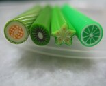 SALE PRICE BEFORE 10 PERCENT DISCOUNT - Cute Kawaii Green Fruits Cane - Dollhouse Miniature Or Nail Art