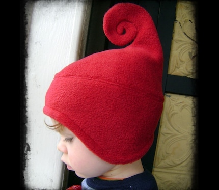 DEEP RED infant/kids swirl hat... any size. 