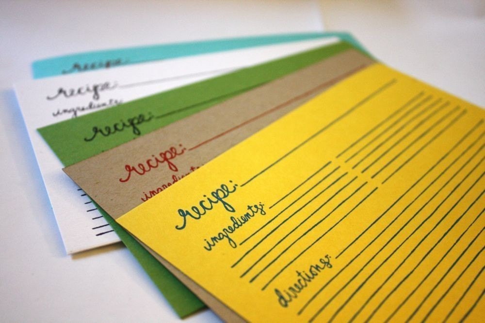 Recipe Cards --20 pack addition