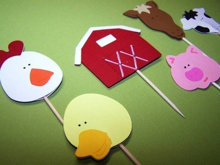 Farm Friends Cupcake Toppers