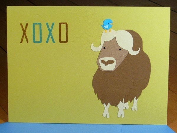 XOXO - Handcut Greeting Card from PaperMichelle