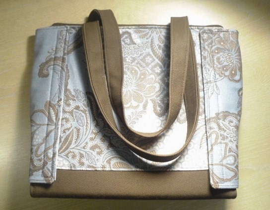 Stylin Binder Bag,  Blue and Brown