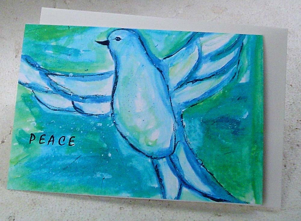 PEACE set of 6 art cards