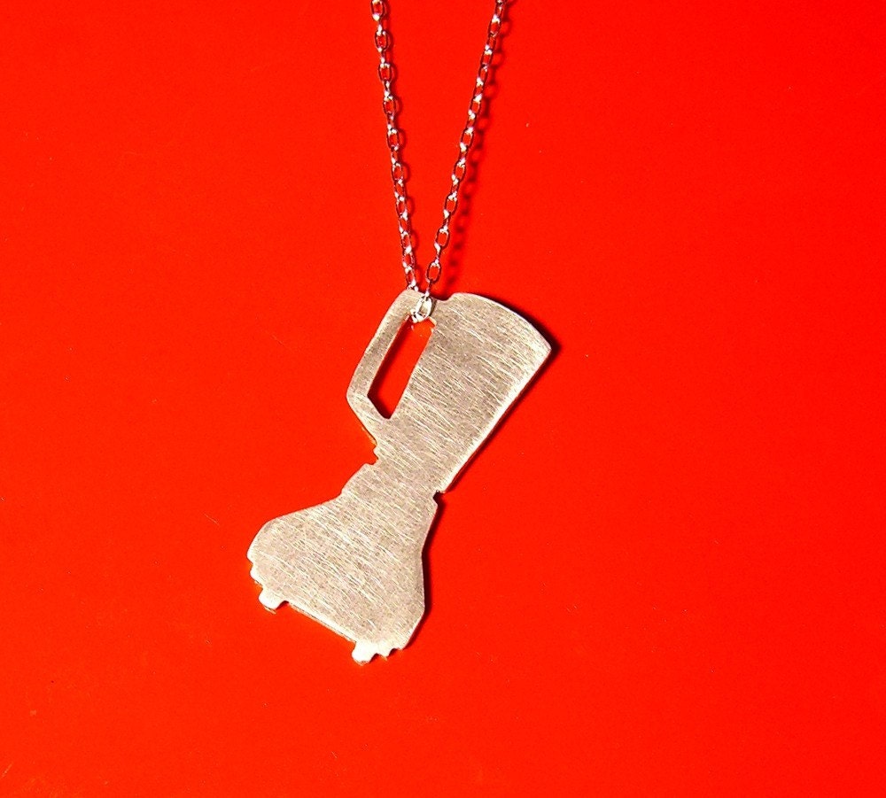 BLENDER sterling silver silhouette necklace