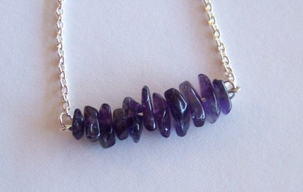 SALE - royal chip - a necklace of recycled jewelry