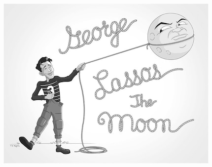 George Lassos the Moon Print - It's A Wonderful Life
