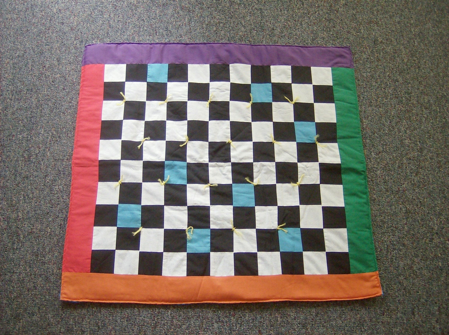 PATCHWORK QUILTED LAP COVER QUILT