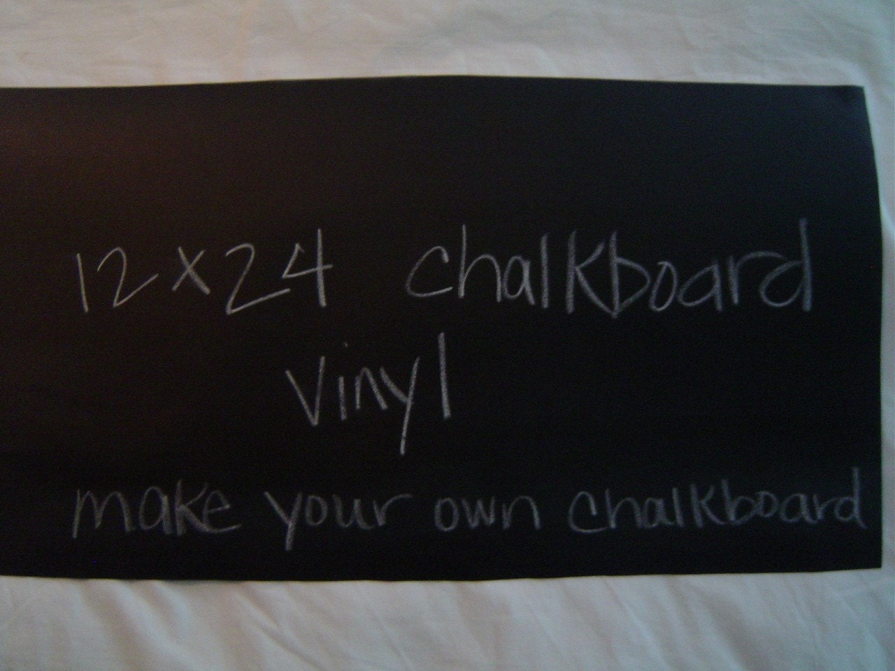 Chalkboard Vinyl Sticker 12 x 24 inches Cut with CRICUT or scissors to make your own chalkboard labels- 2 sheets