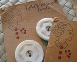 8 Mother of Pearl Buttons from 1940s on original cards - Lady Washington Pearls