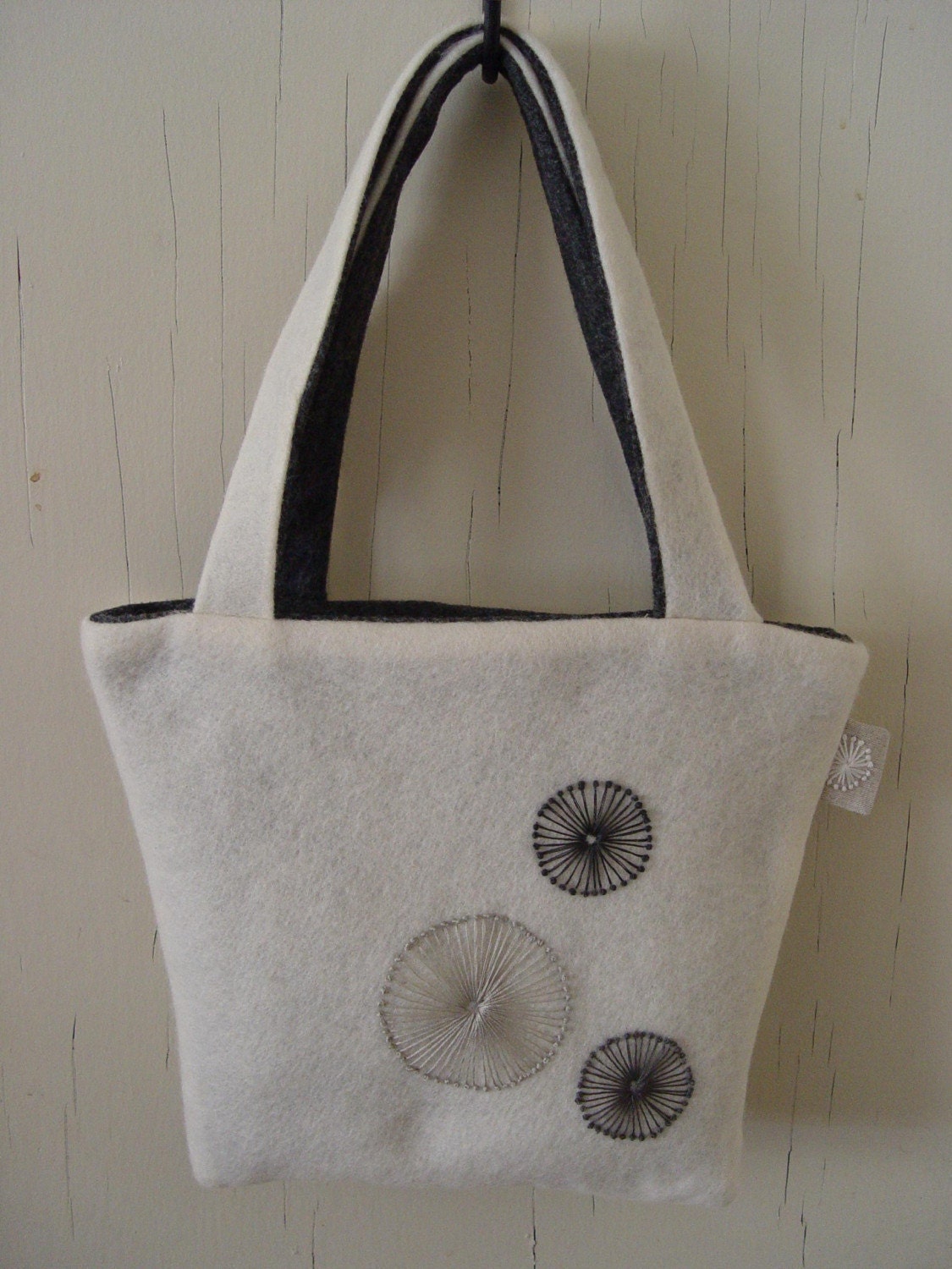 French  Knot Wool Tote