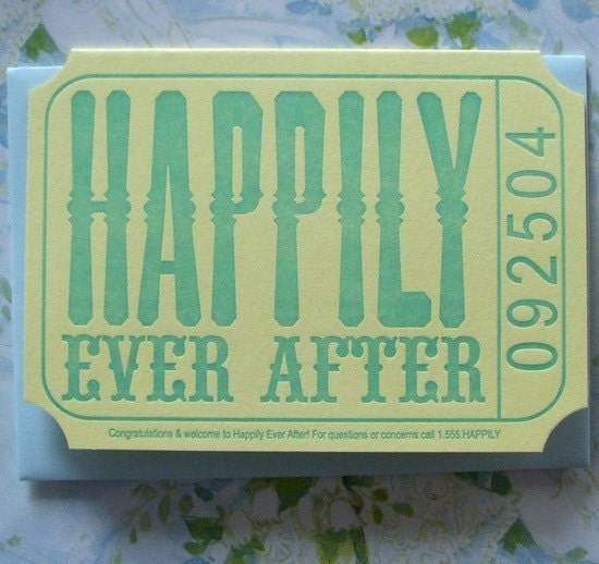 happily ever after ticket