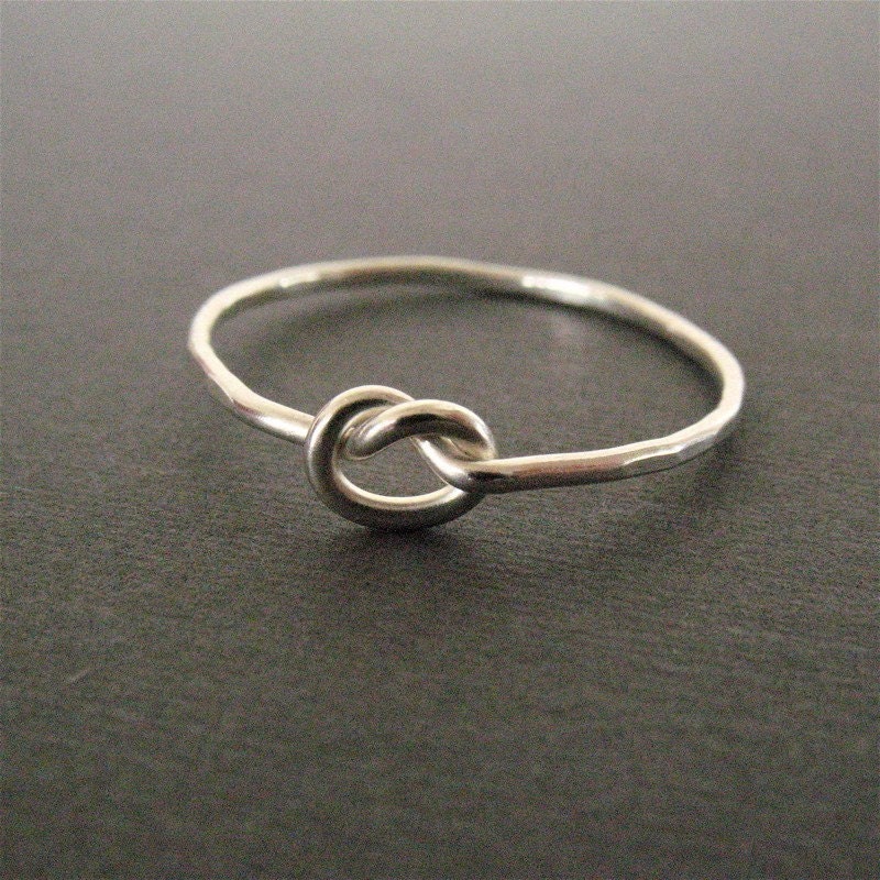 Forget Me Knot - eco-friendly fine silver knot ring