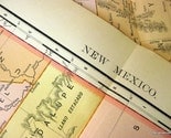 1895 Antique Map of New Mexico
