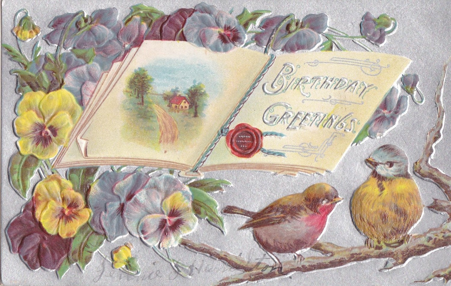 Vintage Birthday Post Card Early 1900s bd012
