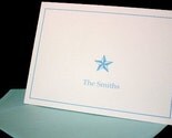 Star Folded Notecards/stationery-Set of 6 with envelopes