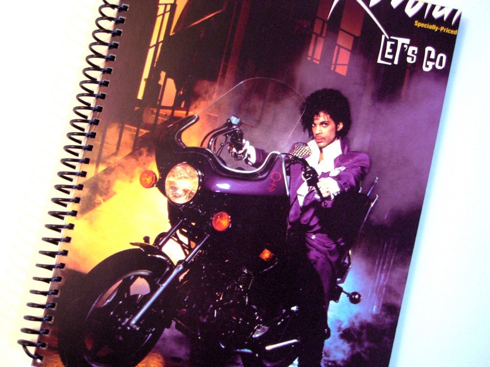 Prince, Purple Rain - Recycled Vinyl Record Journal