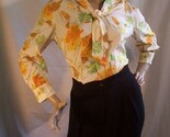 1950s Rhoda Lee floral blouse NWT 50s sz 34