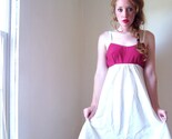 Raspberry Cream Babydoll Dress