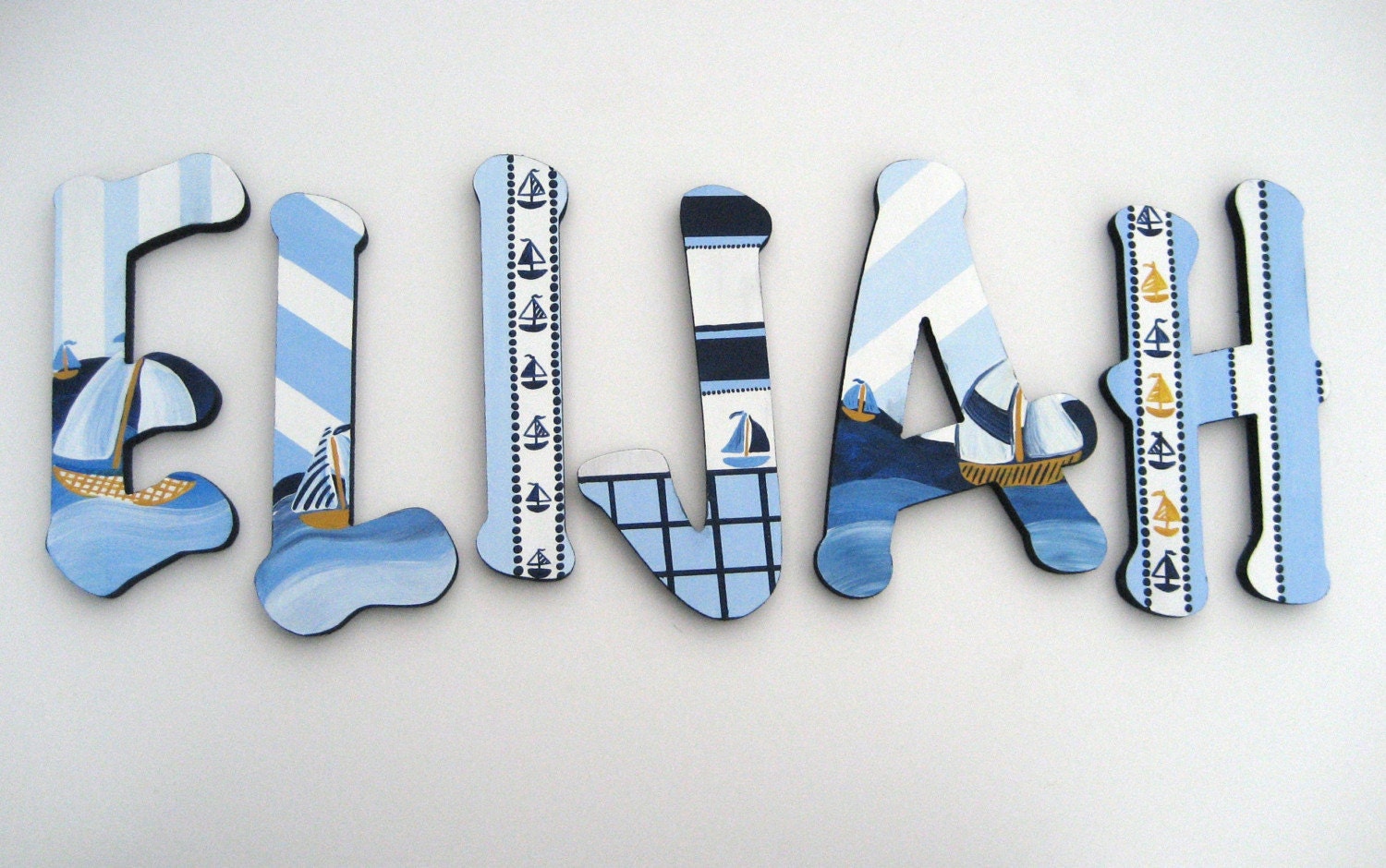 Sailing Away Wooden Wall Letters