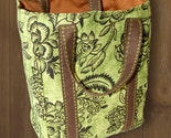 Reusable Shopping Bag in floral BIRCHAM GREEN CANVAS