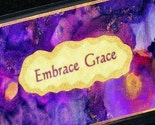 Embrace Grace Handpainted Scripture Bookmark Gorgeous colors-PURPLE,BLUE,GOLD,COPPER and metallics--FREE SHIPPING