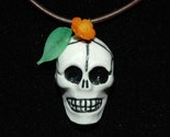 Orange Flower Muerto Necklace