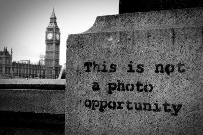 Banksy 'This is not a photo opportunity' London 12x8