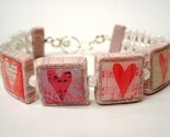 Pink Love Heart Bracelet
