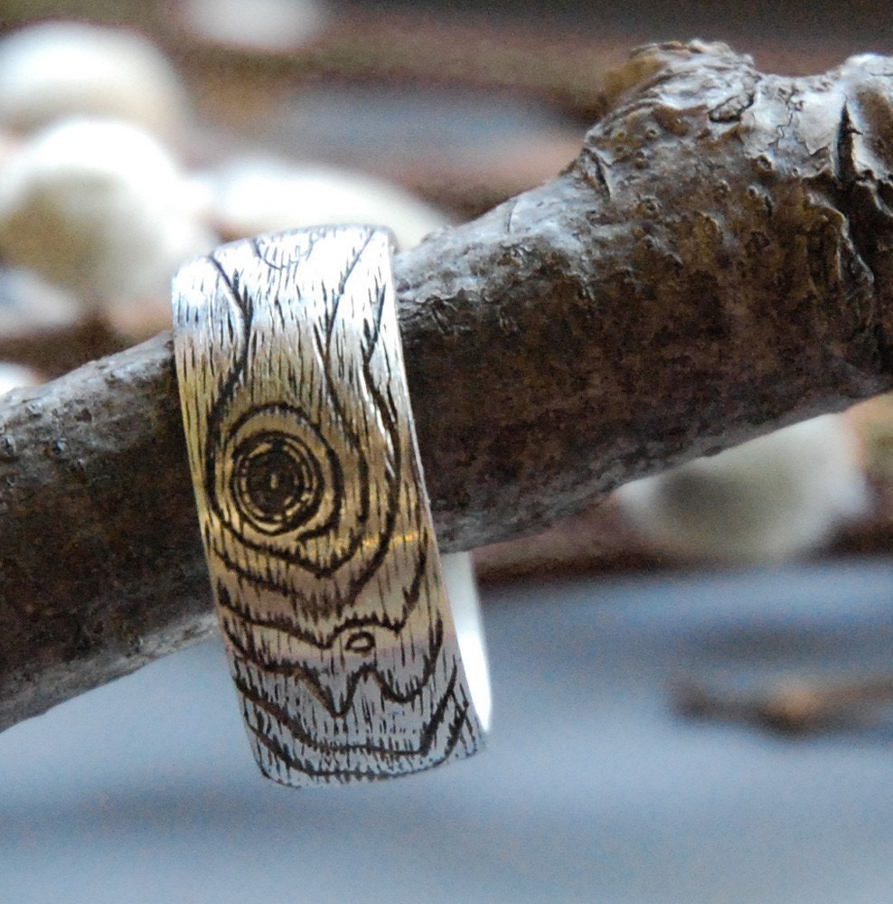 PLYWOOD  faux bois ring size 6.5