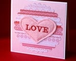 Embroidered Love Card