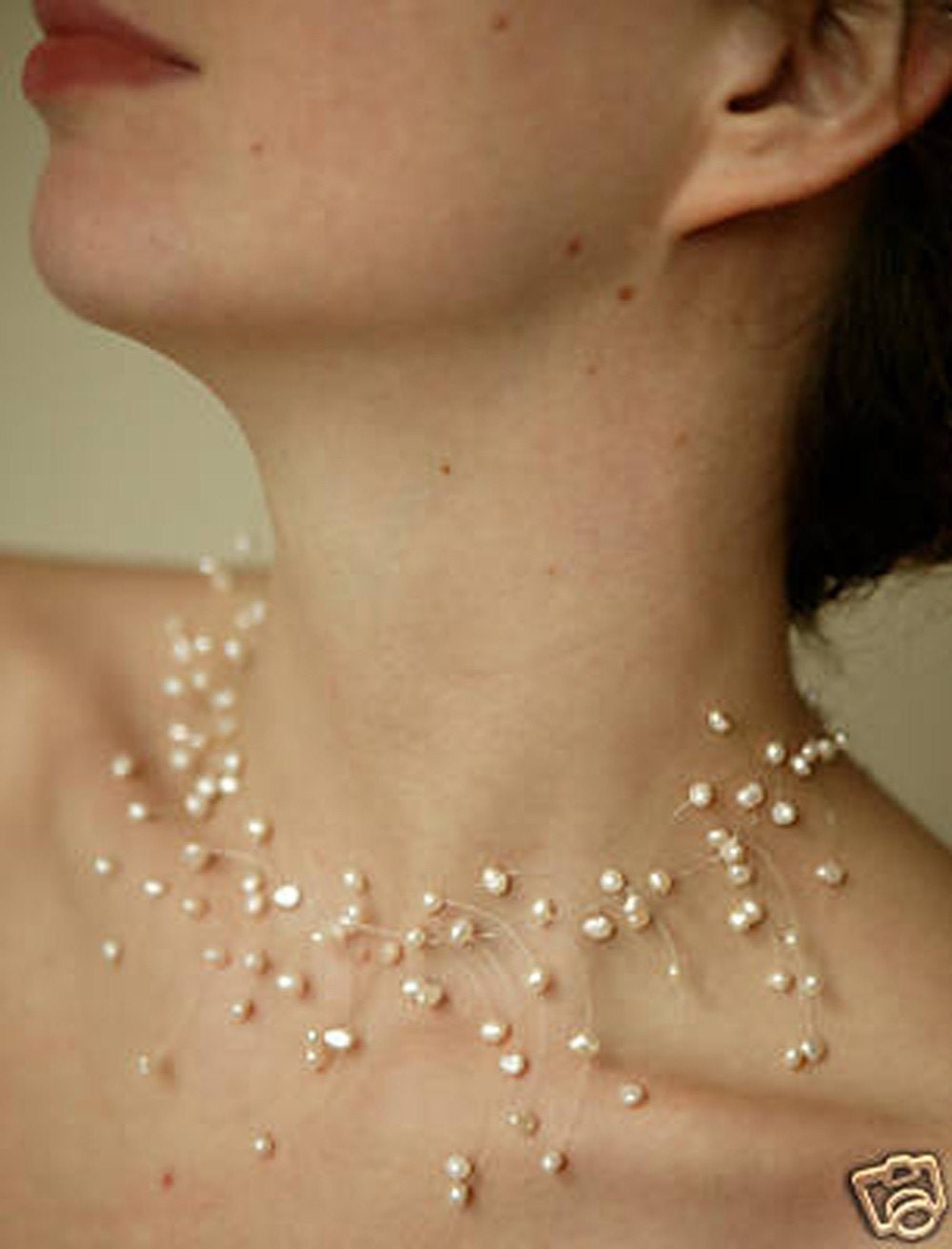 real freshwater pearl illusion necklace