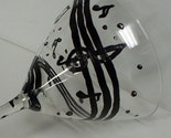 Music Notes Martini Glass