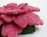 Reclaimed Wool Sweater Brooch - Coral Pink Azalea - FREE US SHIPPING - Great Gift for Mother's Day