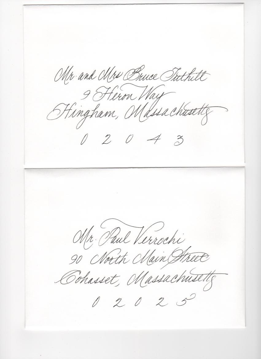 Handwritten Envelopes/Calligraphy