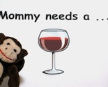 Mommy Needs a Glass of Wine Onesie Hat Set or Tee, Funny, Personalized, 0-3 mo., 3-6 mo., 6-12 mo., 12-18 mo., 18-24 mo., 2T, 3T
