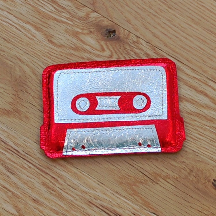 Geek Love - Red Cassette Tape Card Holder