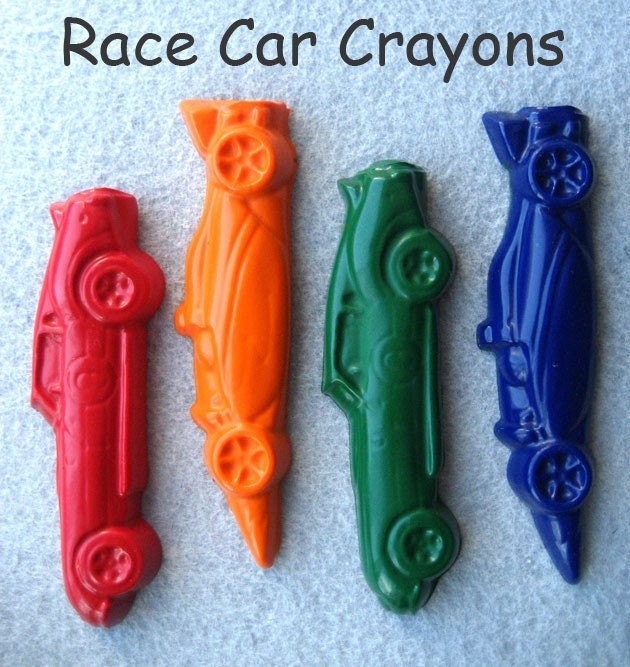 Race Car Crayons