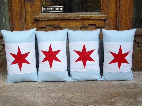 Chicago Flag Pillows
