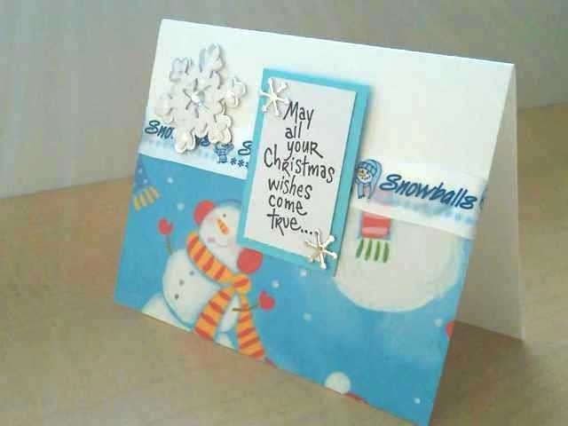 Snowman wishes Note Card