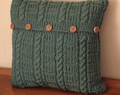 Cable and Ladder Cushion Cover -spruce green- Pick and Mix