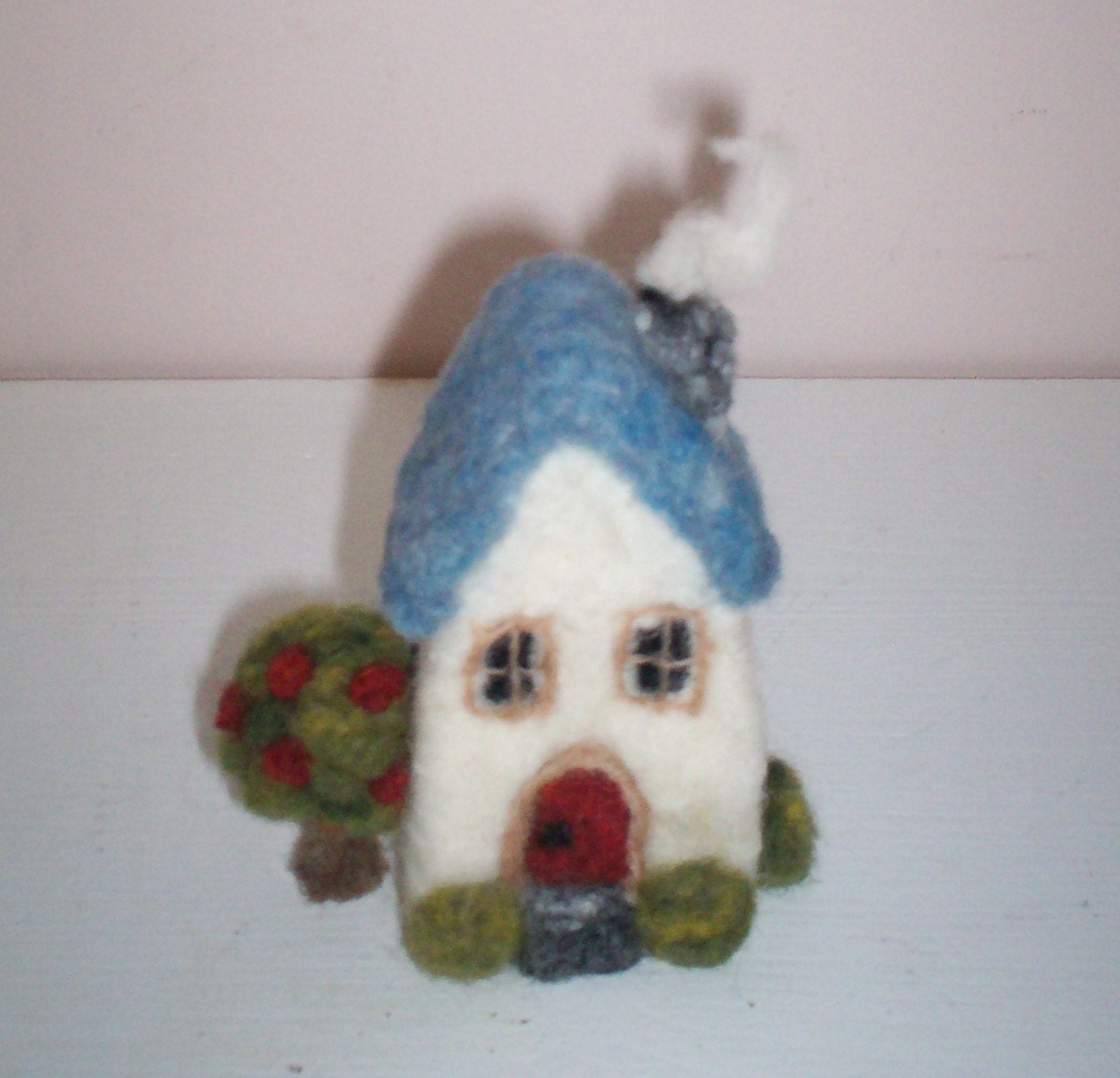 Custom Needle Felted Wool Miniature House Sculpture - Pre Order