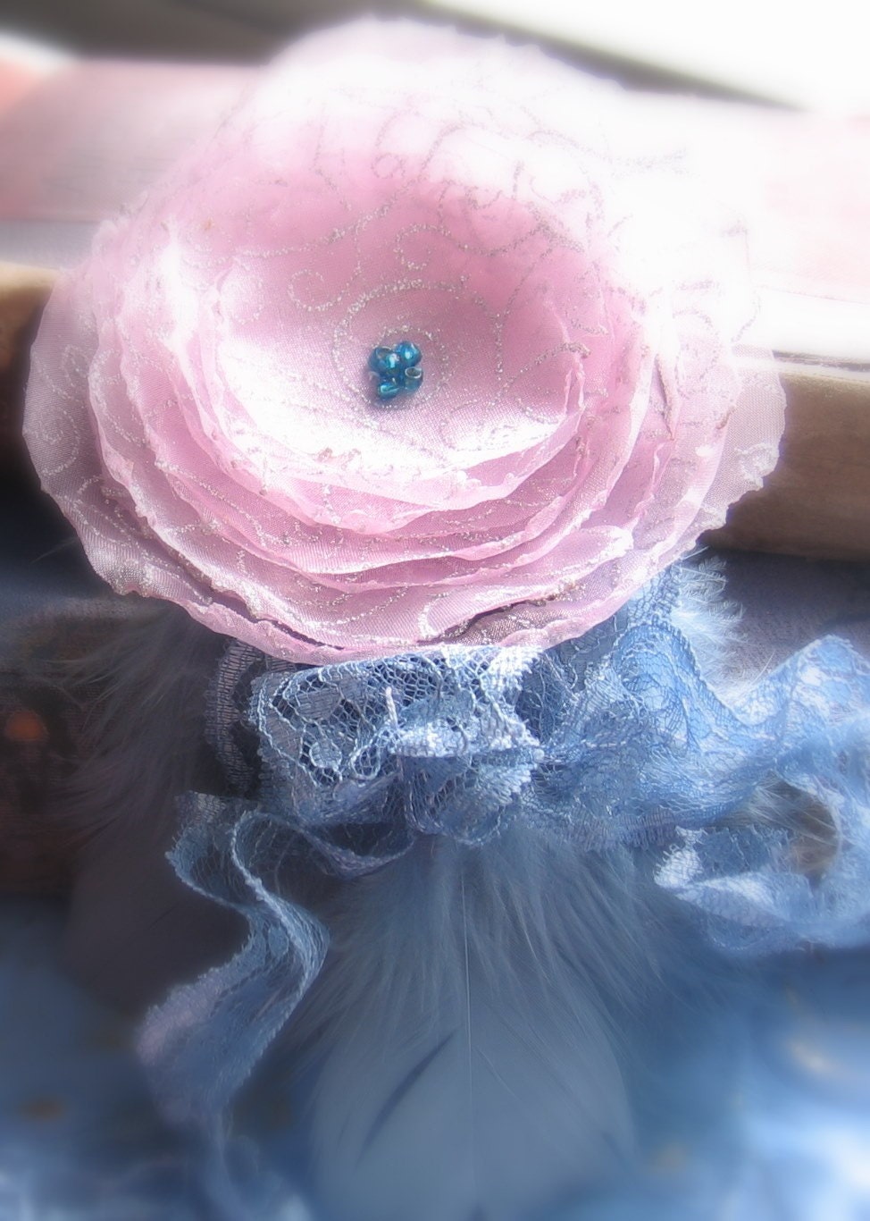 Fairy Pink, A Brooch, Corsage, Choker and Belt Accessory All In One No 3