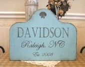 PERSONALIZED CUSTOM FAMILY  house shabby cottage handmade wooden sign