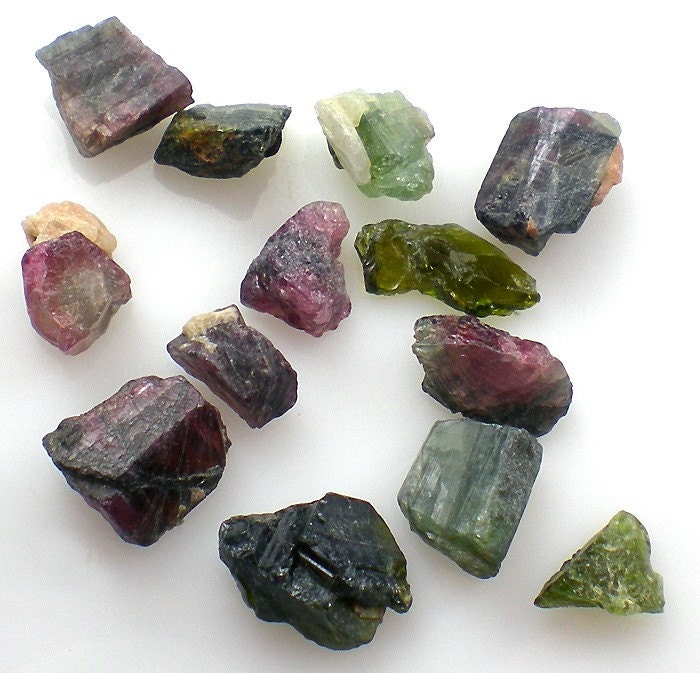 Tourmaline Rough Crystal Gemstones