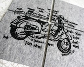 coasters for scooter lovers - sweet ride - choose your color