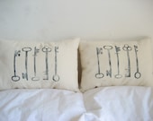 skeleton key pillows